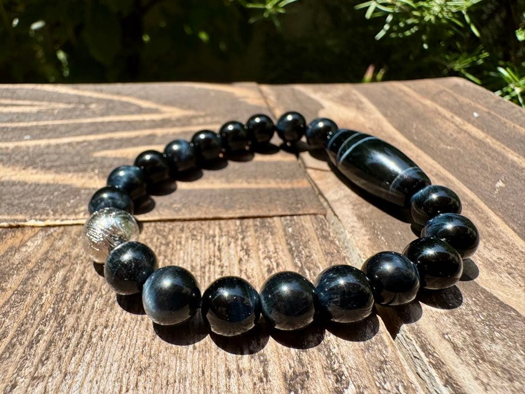 【当店人気No1】メテオライト（ギベオン）とブルータイガーアイ　本質的な能力覚醒