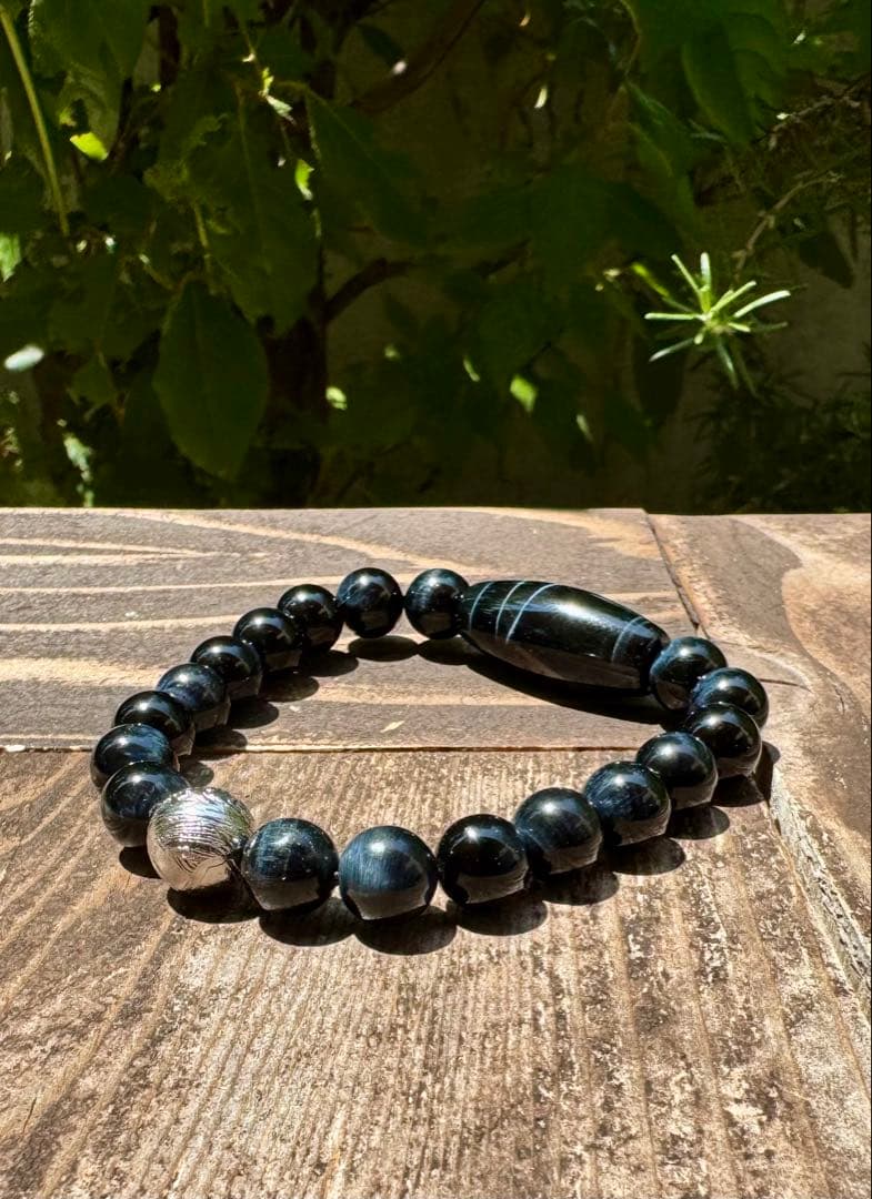 【当店人気No1】メテオライト（ギベオン）とブルータイガーアイ　本質的な能力覚醒