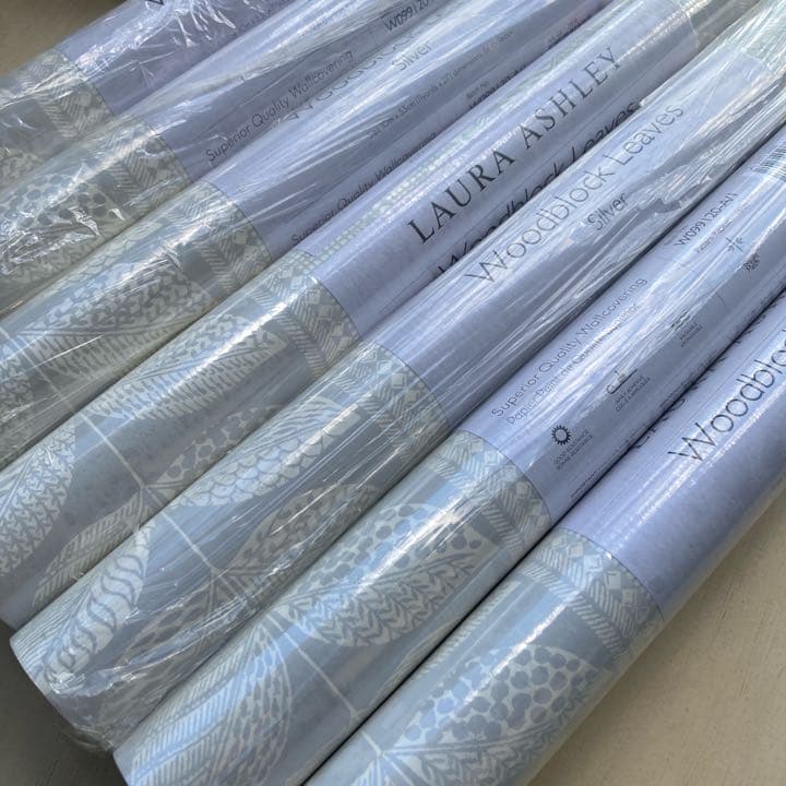ローラアシュレイ UK製壁紙　ウッドブロックリーブス　新品1本から