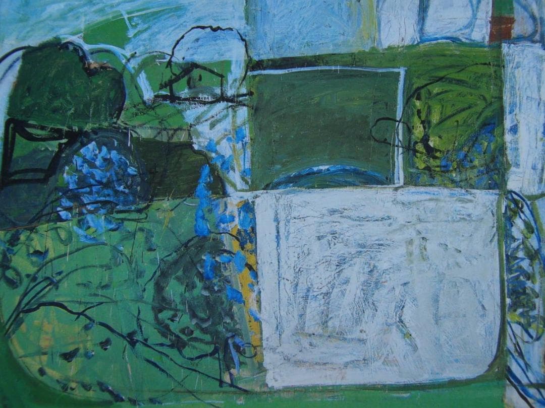 木村忠太、【桜樹のある村】、希少画集画より、状態良好