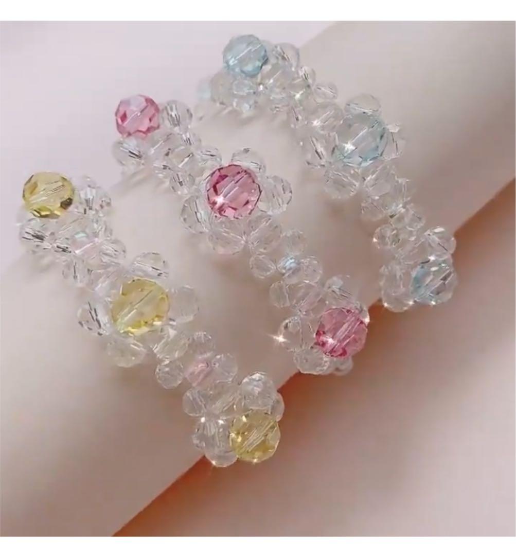 MICHU COQUETTE  クリスタル ビーズ リング & ブレスレット