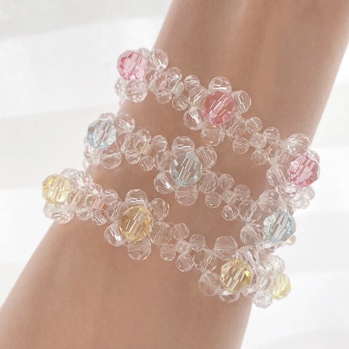 MICHU COQUETTE  クリスタル ビーズ リング & ブレスレット