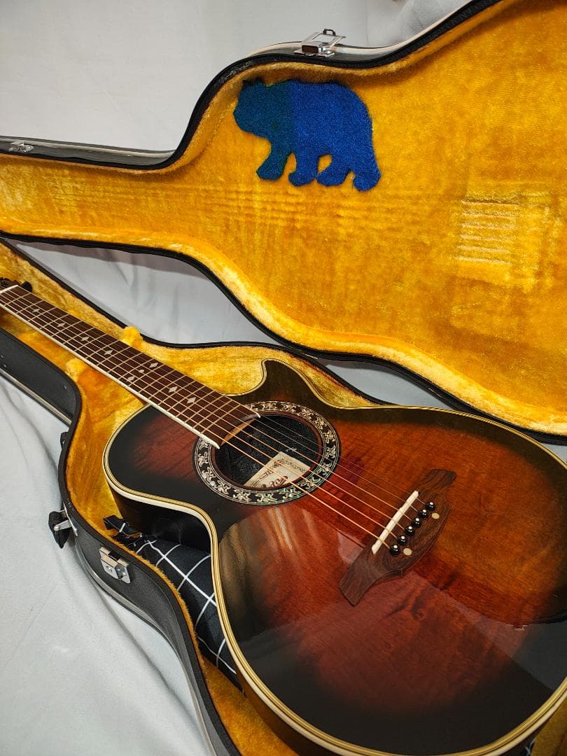 Aria AMB-35S エレアコ アクティブピックアップ ハードケース付き