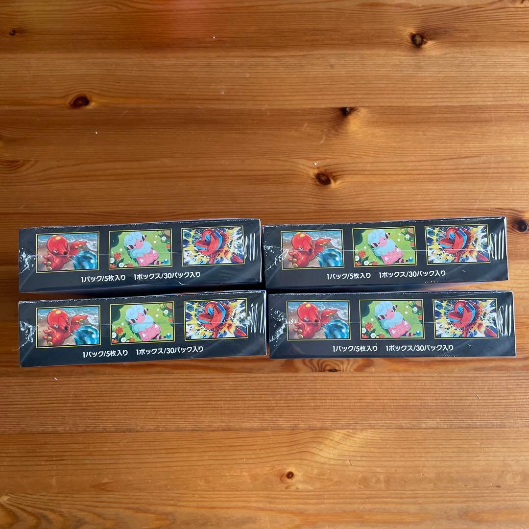 《シュリンクつき》ポケモンカードゲーム ニンジャスピナー 4box