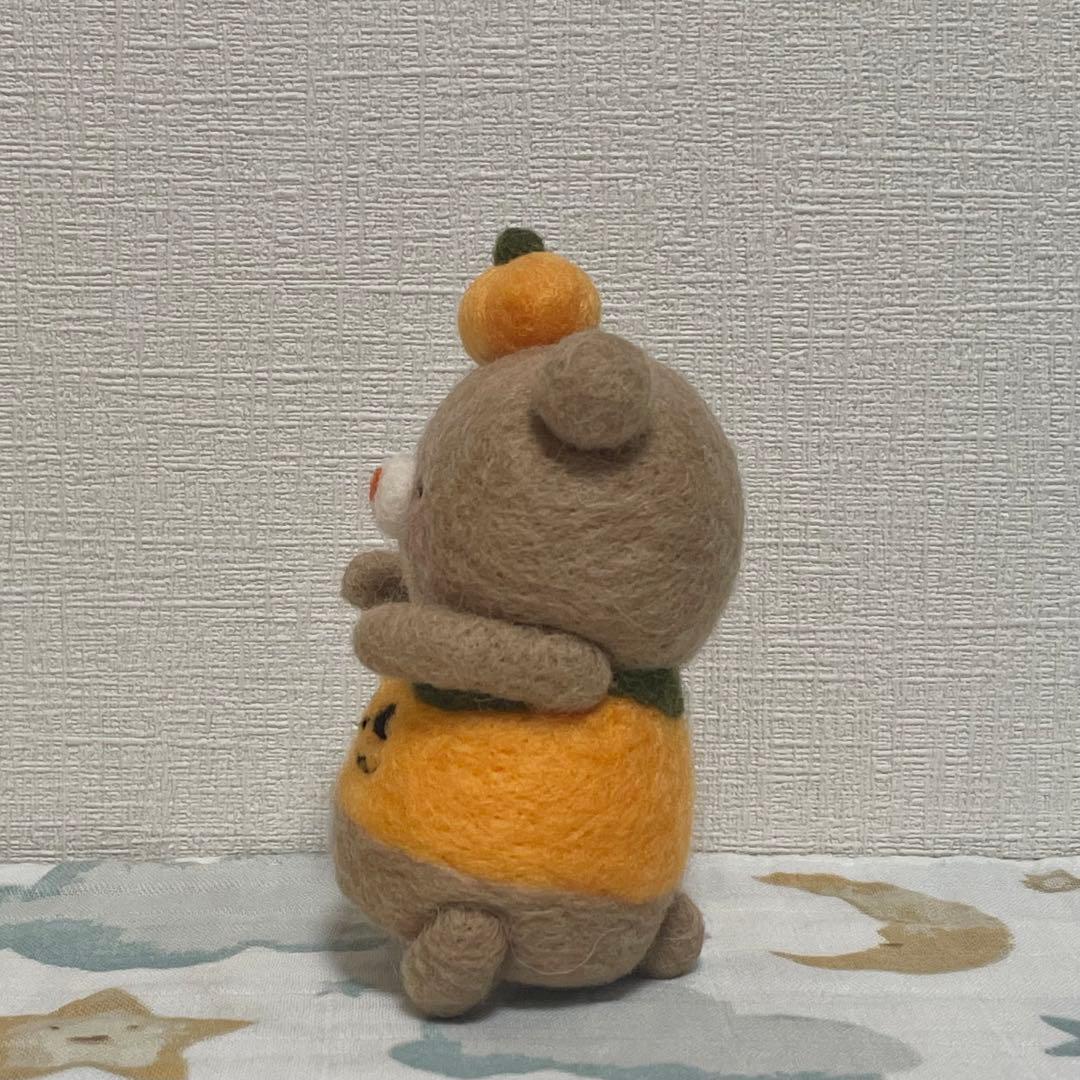 cocoaroom様 羊毛フェルト くまさんのハロウィンポット