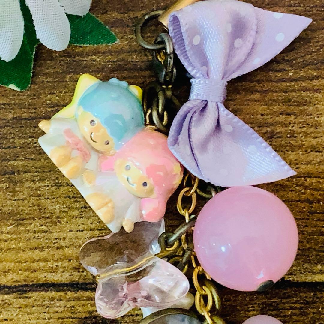 ☆希少レア☆キキララ　マスコットリボン　ビーズチャーム付き　ストラップ　2009