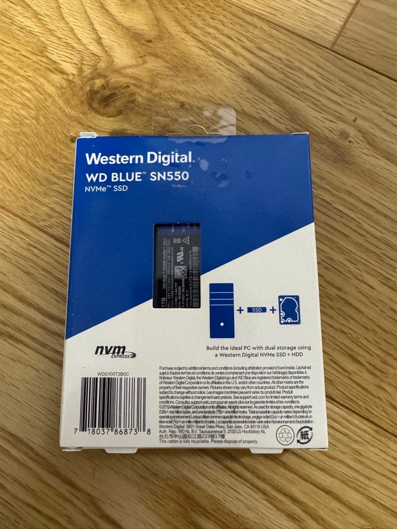 [新品未開封]Western Digital WD BLUE SN550 1TB