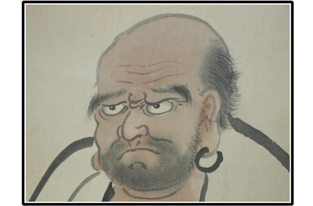 時代の掛軸　肉筆保証　蔵整理不用品処理　日本　中国<BR> X963C15-3