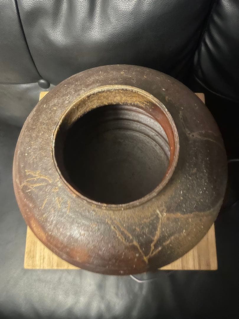 備前焼　森青史　若手人気作家さん　備前壺　古美術　共箱