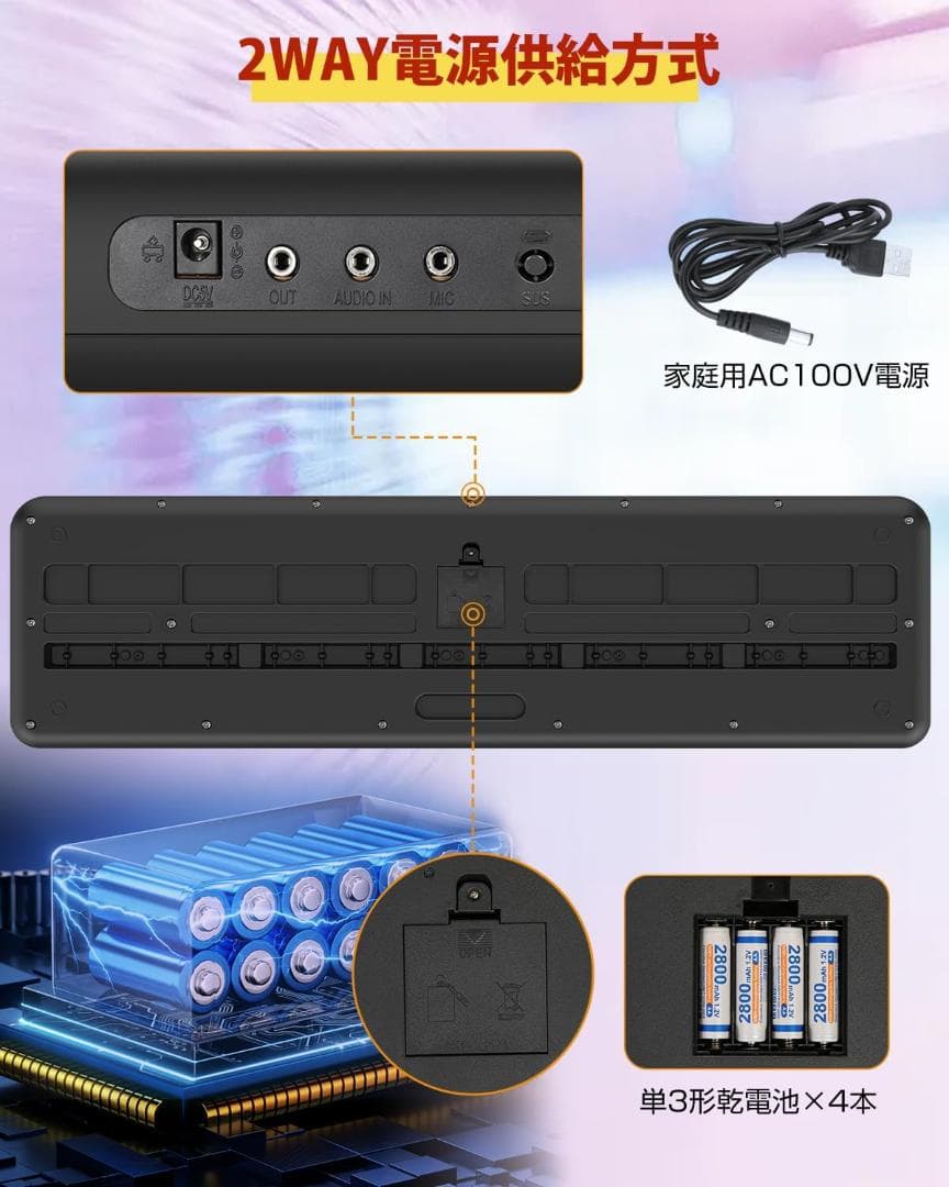 最安値❤電子ピアノ 61鍵盤 電子キーボード 60デモ 200音色 200リズム