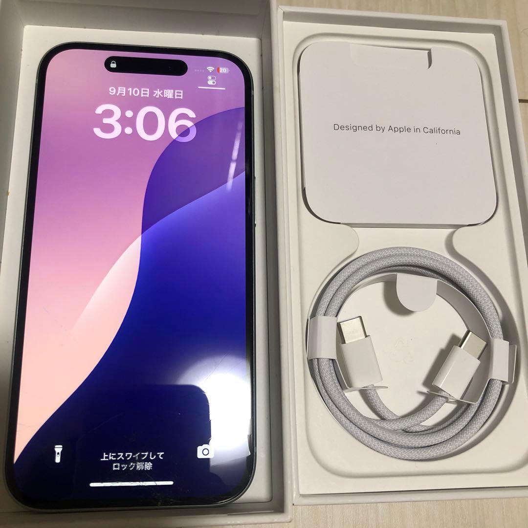 iPhone 15 256G 本体 ミントグリーン　SIMフリー　即日発送