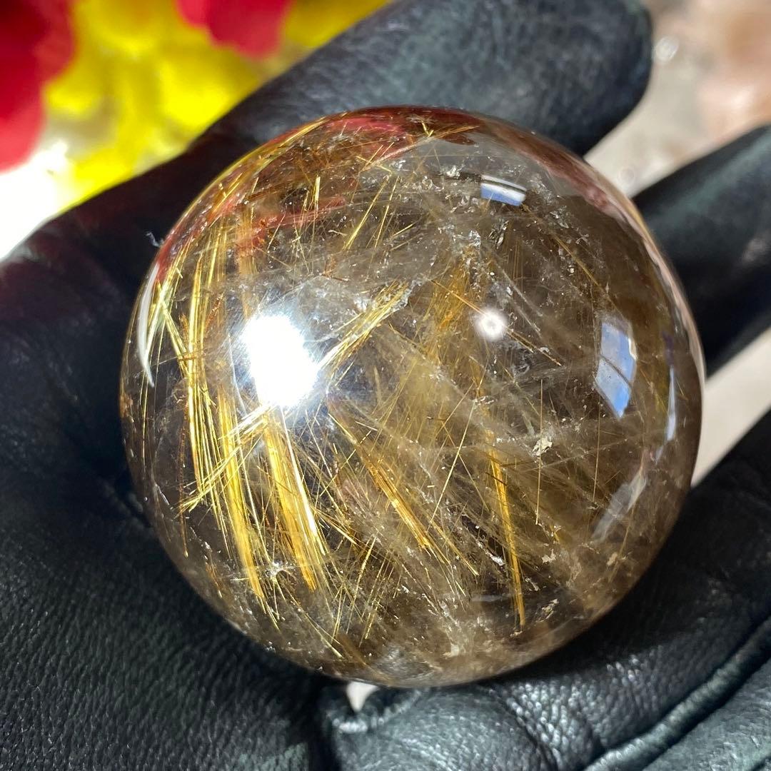 ルチルクォーツ スフィア 丸玉 40.2mm