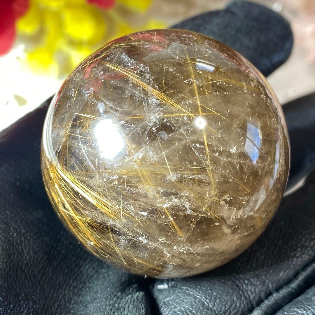 ルチルクォーツ スフィア 丸玉 40.2mm