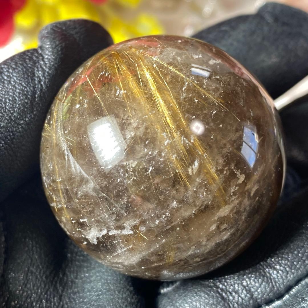 ルチルクォーツ スフィア 丸玉 40.2mm