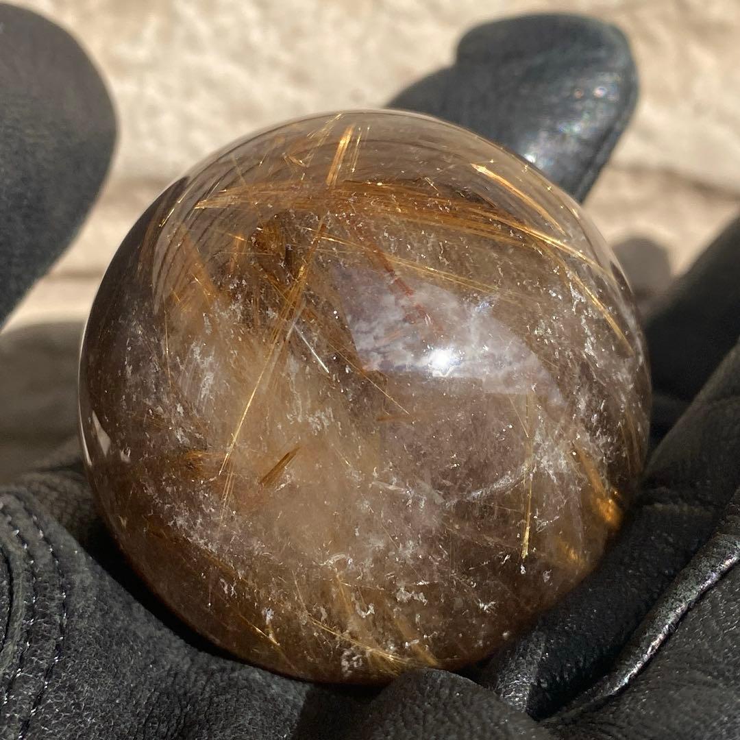 ルチルクォーツ スフィア 丸玉 40.2mm