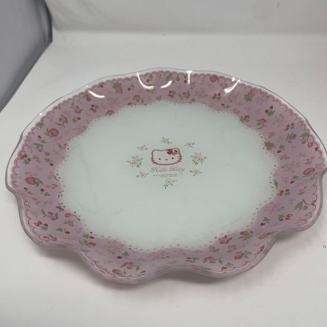 未使用・非売品 ハローキティ 食器4点セット ローソン40周年プレート　グラス