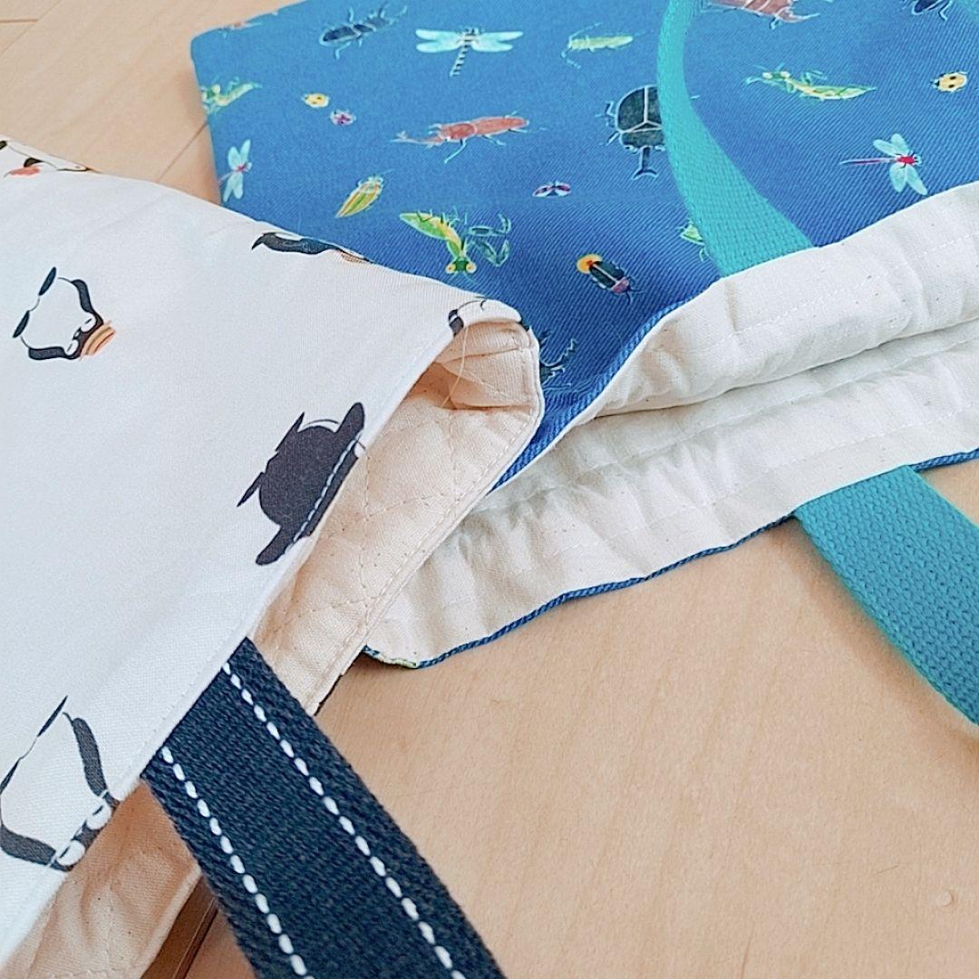 ハンドメイド レッスンバッグ お着替え袋 ランチョンマット 給食袋 女の子男の子