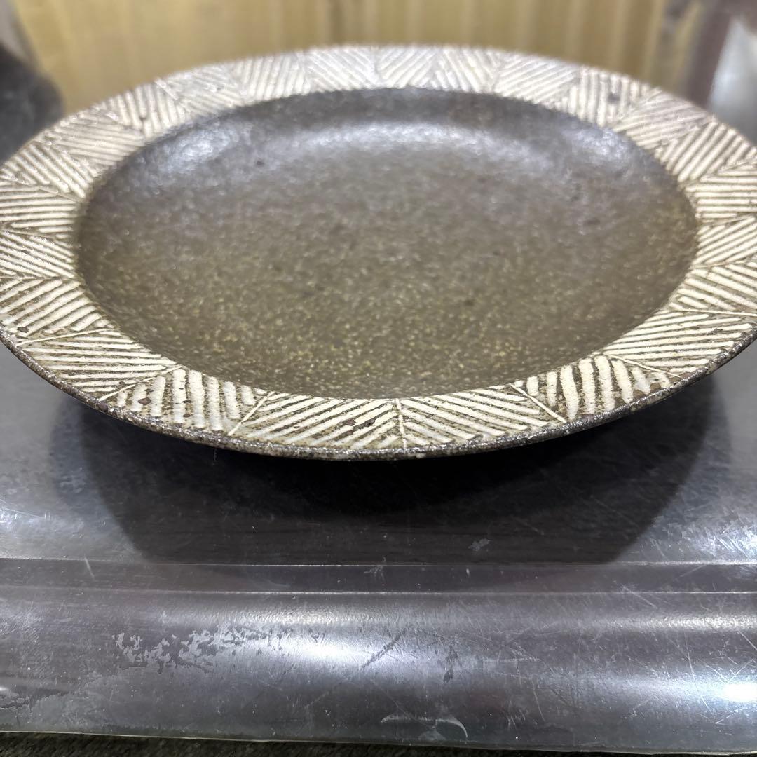 ❤️ウインターセール❤️新品　池田大介　◎リムヘリンボーン　7寸皿