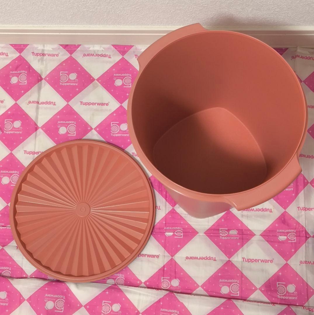 タッパーウェア マキシクイーンデコレーター サーモン色 Tupperware