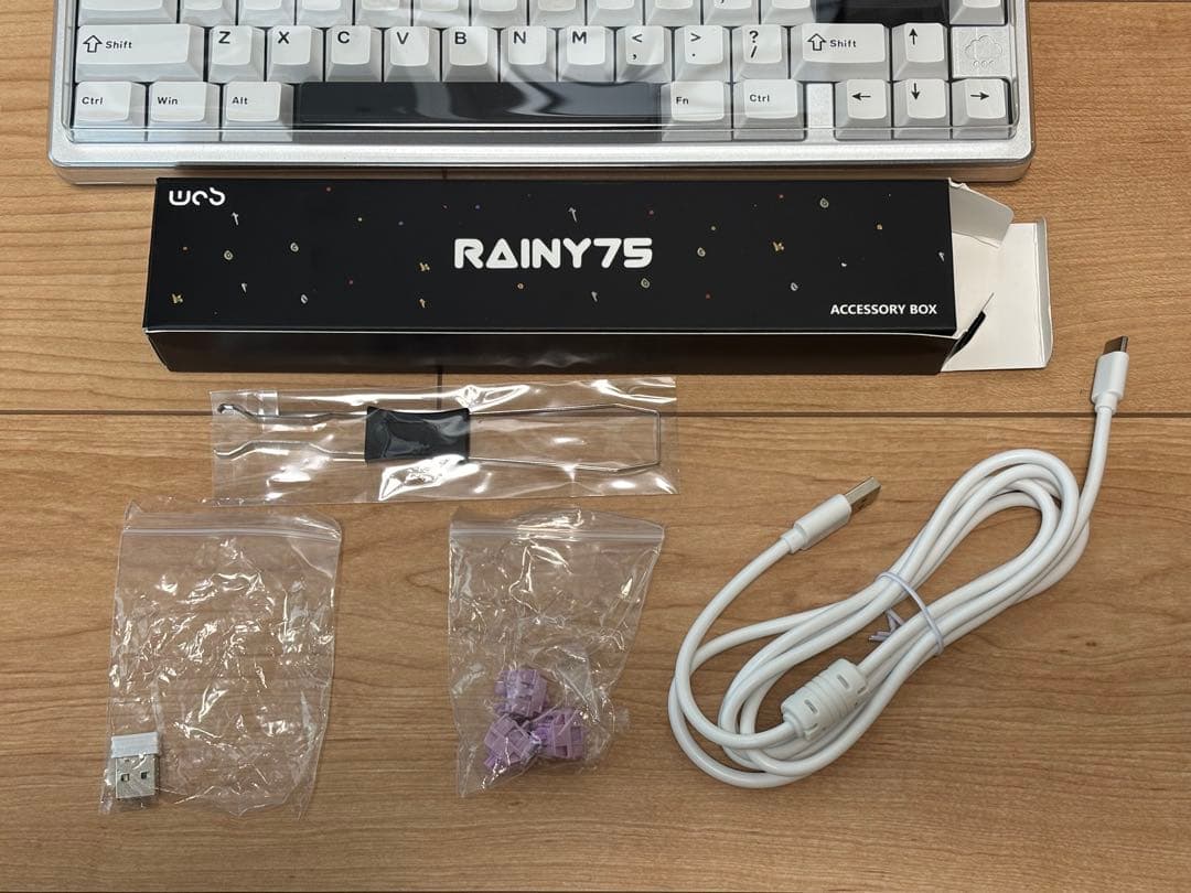 WOBKEY RAINY75 Lite Silver キーボード 本体