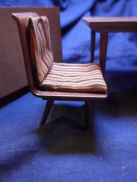 美品　貴重な50年代のマテルのモダンリビングのミニチュア家具セット　木製　日本製