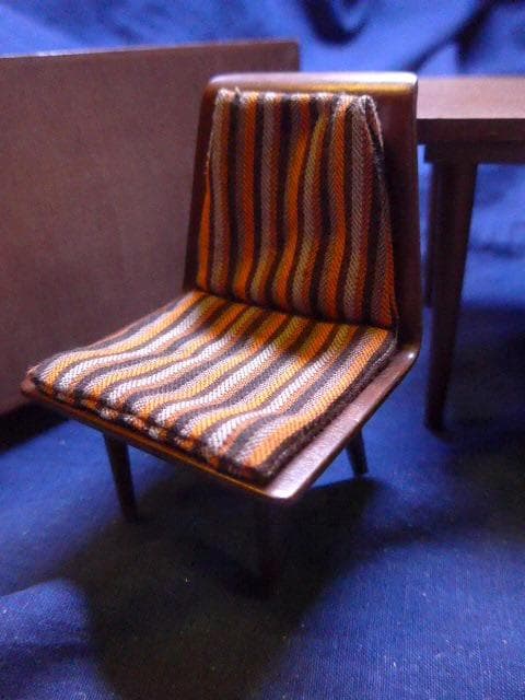 美品　貴重な50年代のマテルのモダンリビングのミニチュア家具セット　木製　日本製