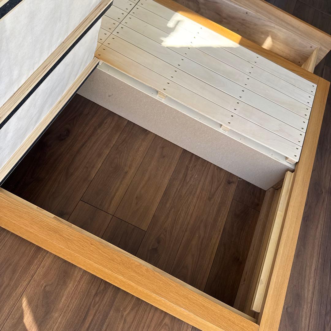 無印良品 ウォールナット ベッドフレーム セミダブル 送料無料