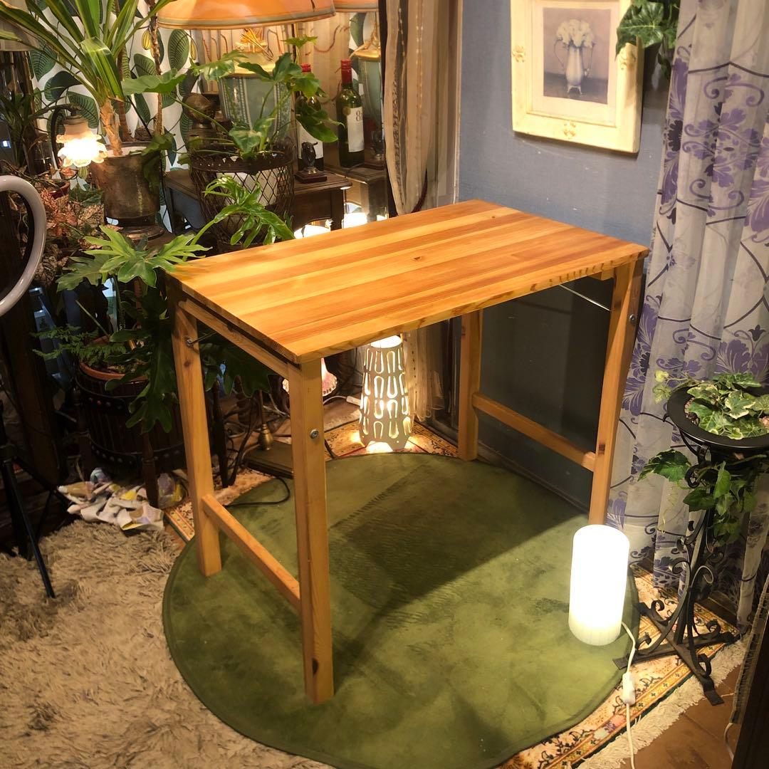 Sale L-２無印良品　パイン材無垢　折りたたみ式　デスク