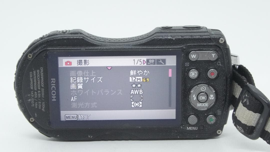 【A3145】 RICOH WG-4 ブラック リコー