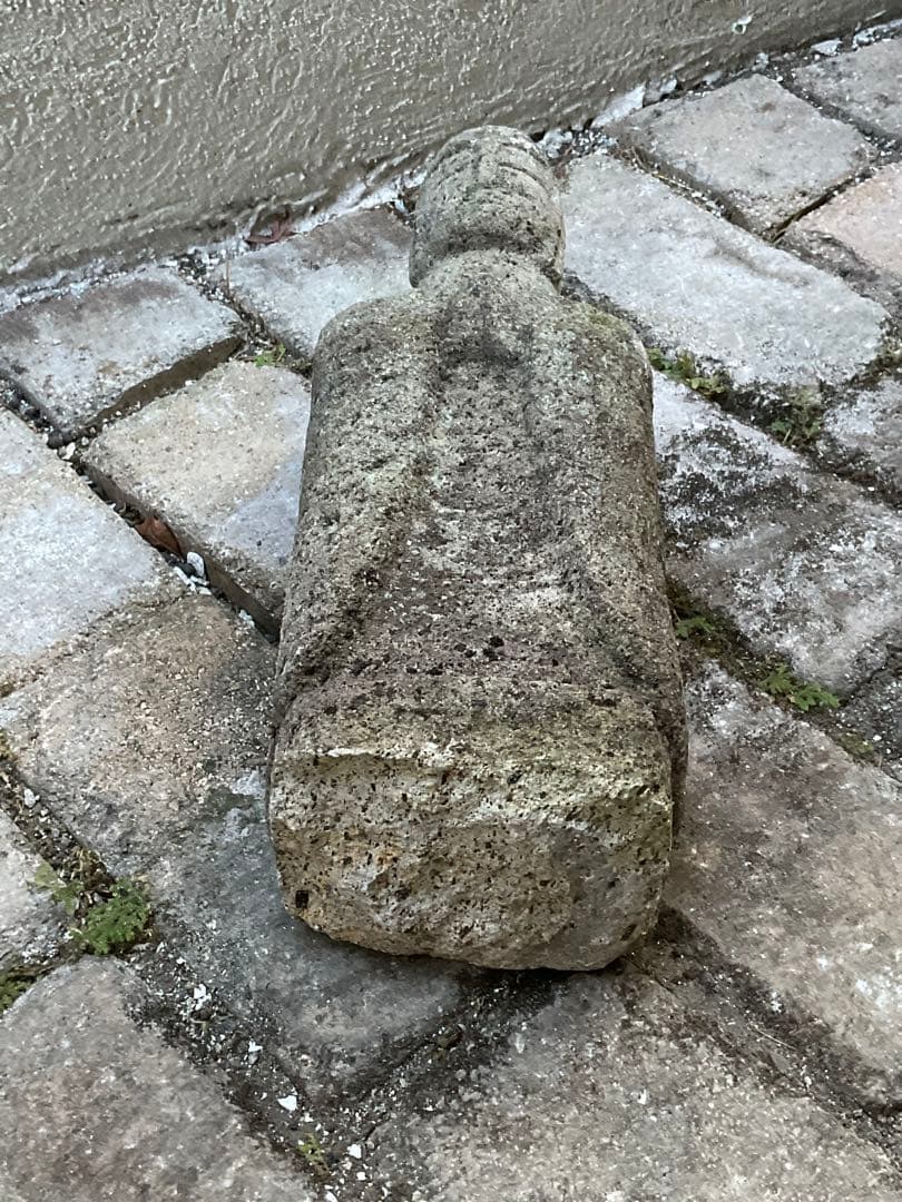 耳の大きなお地蔵様　地蔵　石仏　仏像　仏教美術　江戸時代　新潟県　高さ約42cm