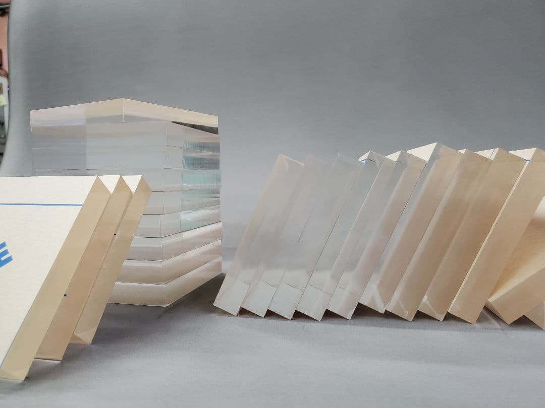 透明アクリル　15mm厚さ　100x100(mm)　24枚