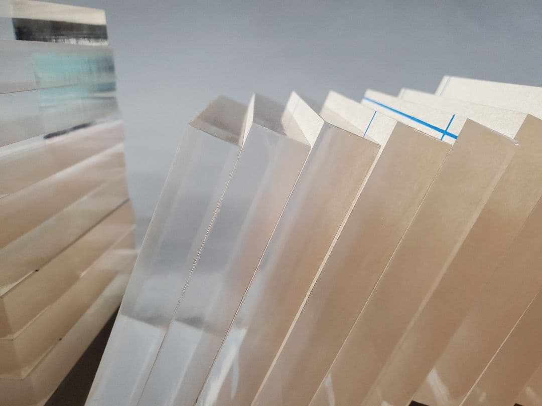 透明アクリル　15mm厚さ　100x100(mm)　24枚