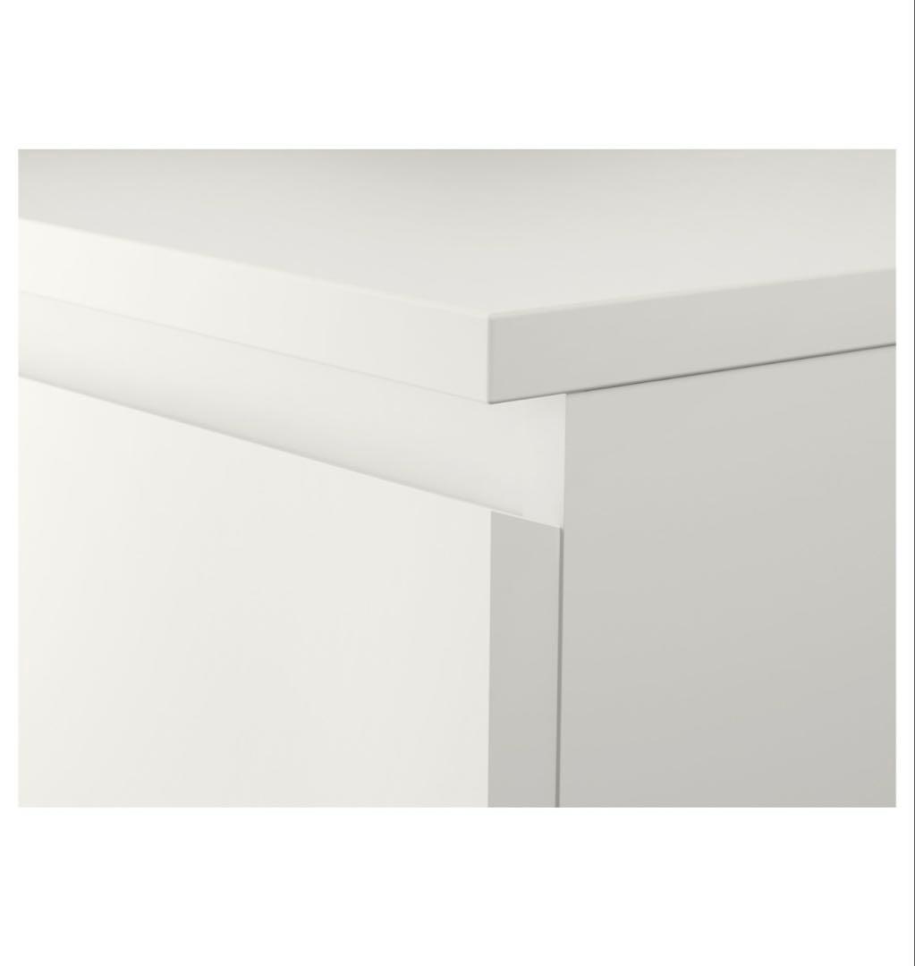 【送料込み】イケア　MALM マルム チェスト（引き出しx6）、ホワイト