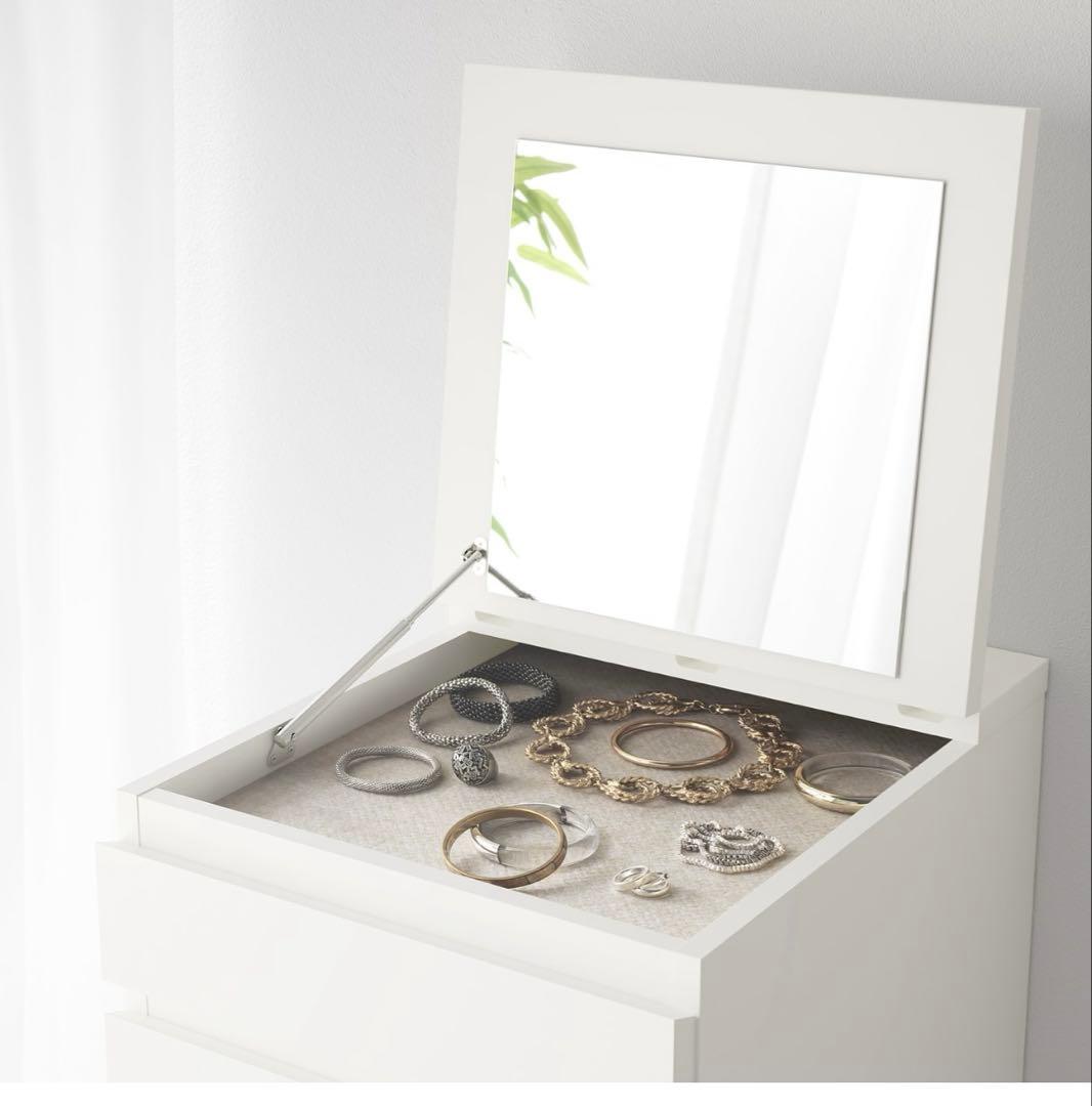【送料込み】イケア　MALM マルム チェスト（引き出しx6）、ホワイト