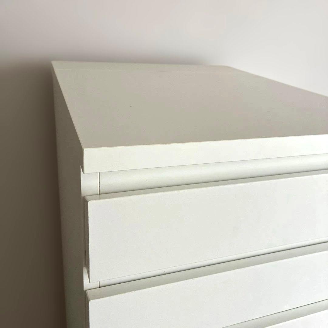 【送料込み】イケア　MALM マルム チェスト（引き出しx6）、ホワイト