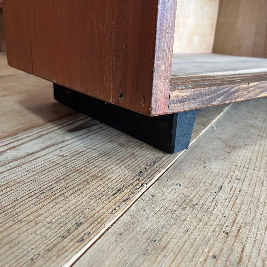 アンティーク オープンラック チェスト 棚 本棚 食器棚 脚付き z894