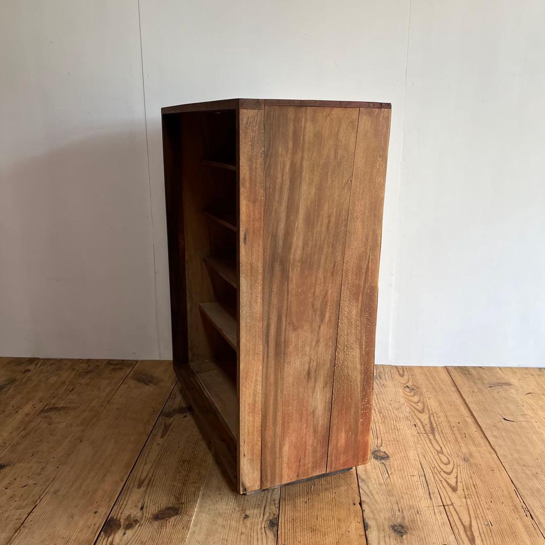 アンティーク オープンラック チェスト 棚 本棚 食器棚 脚付き z894