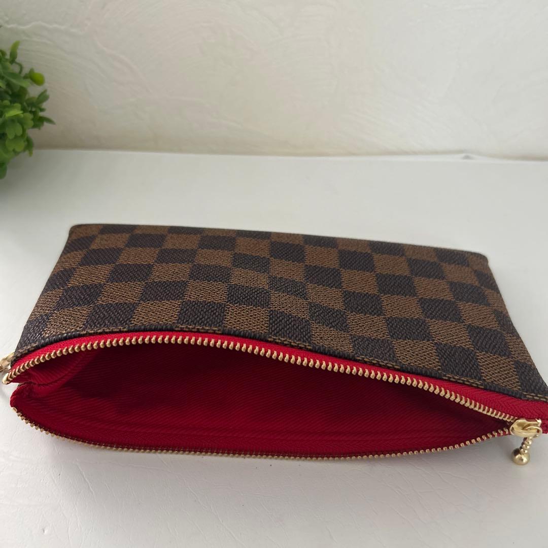 マミーページ　ハンドメイド　市松模様　ポーチ