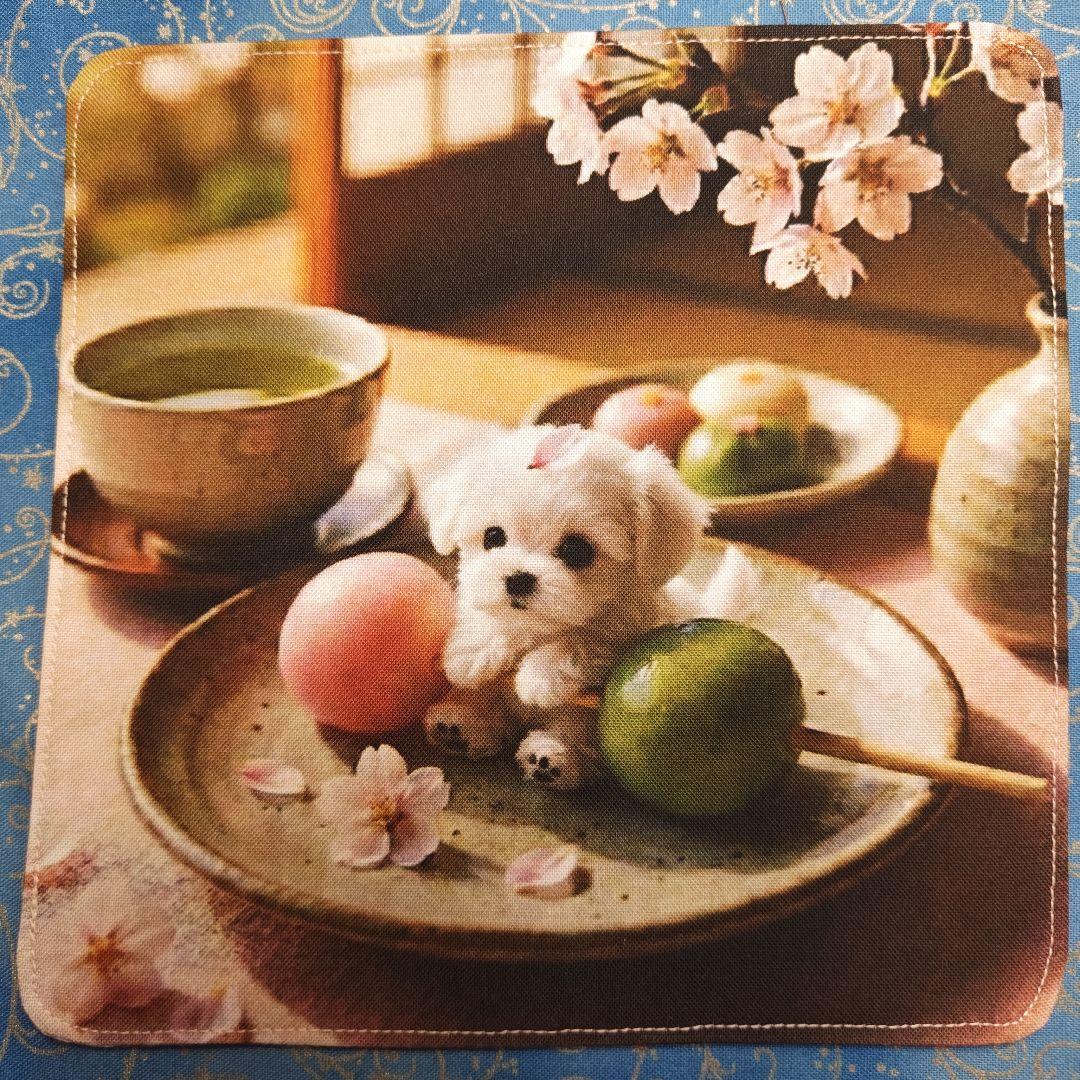 ご確認用　パニャ様　マルチーズ柄　ハンカチ　ハンドメイド　18枚