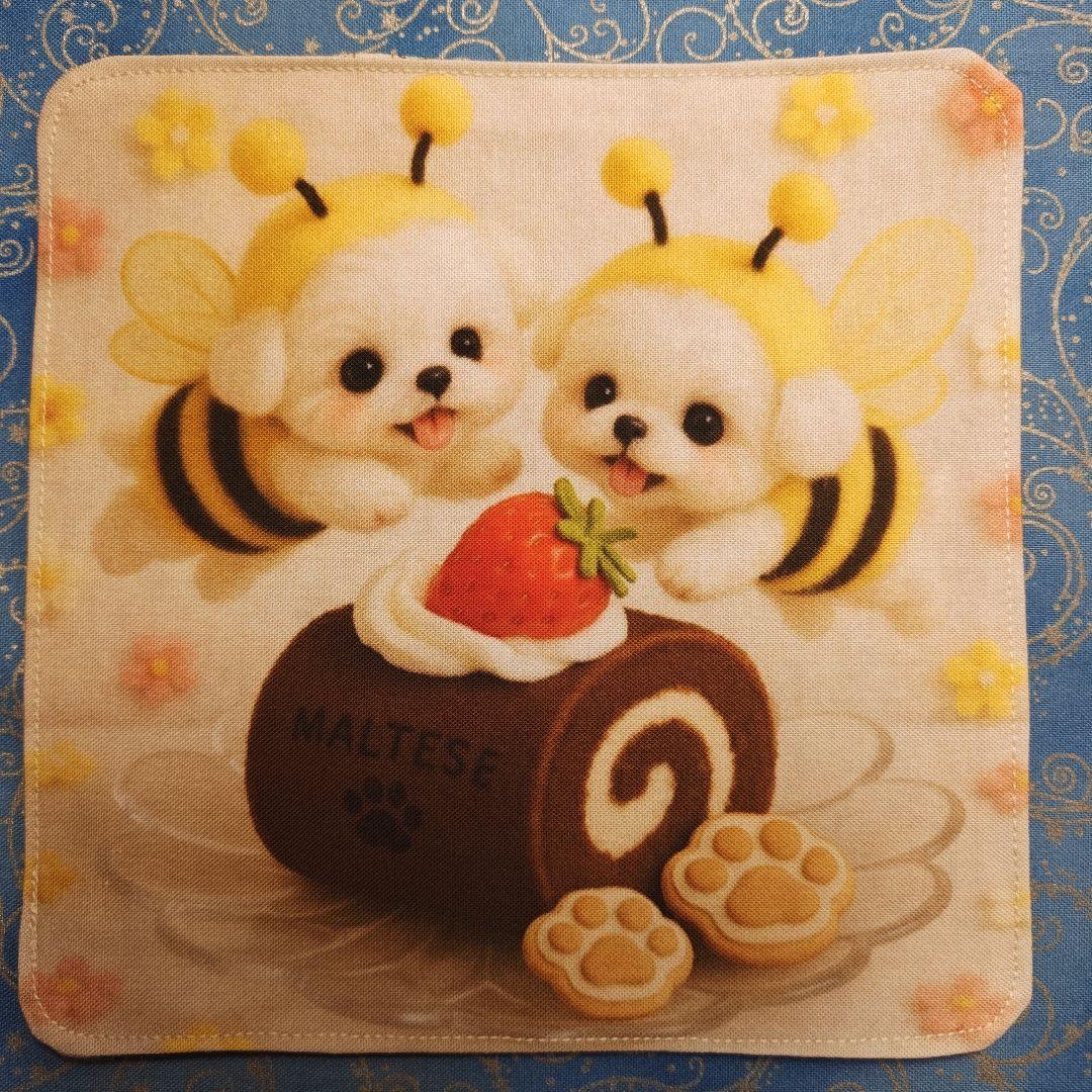 ご確認用　パニャ様　マルチーズ柄　ハンカチ　ハンドメイド　18枚