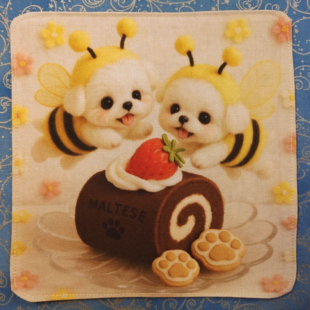 ご確認用　パニャ様　マルチーズ柄　ハンカチ　ハンドメイド　18枚