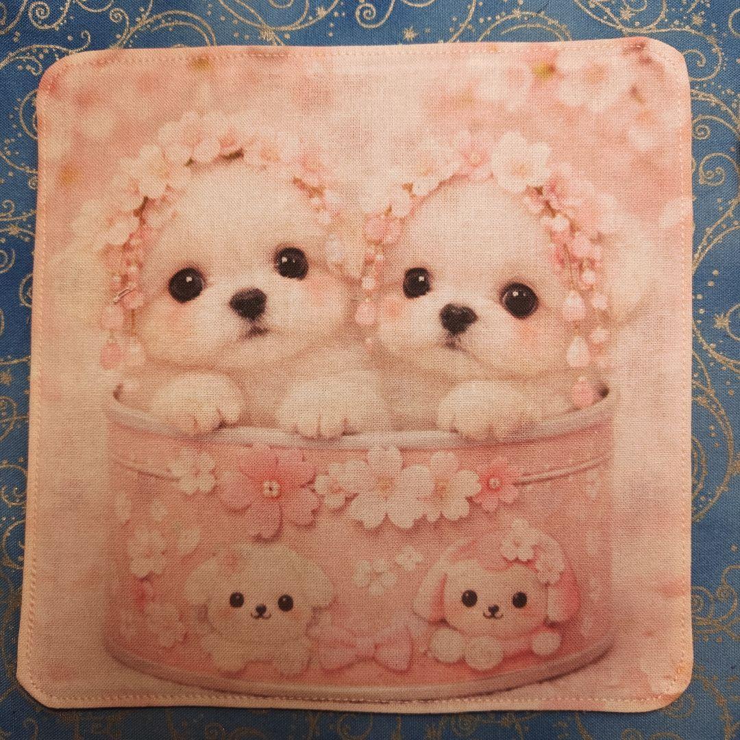 ご確認用　パニャ様　マルチーズ柄　ハンカチ　ハンドメイド　18枚