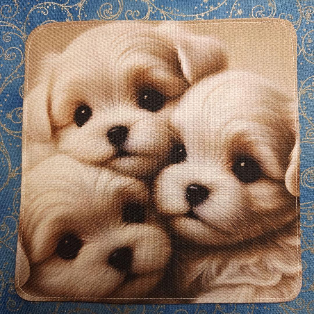 ご確認用　パニャ様　マルチーズ柄　ハンカチ　ハンドメイド　18枚