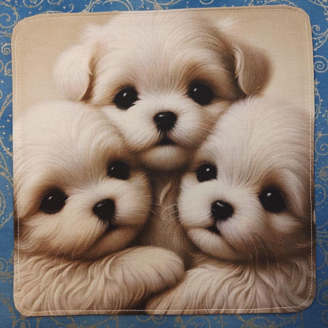 ご確認用　パニャ様　マルチーズ柄　ハンカチ　ハンドメイド　18枚