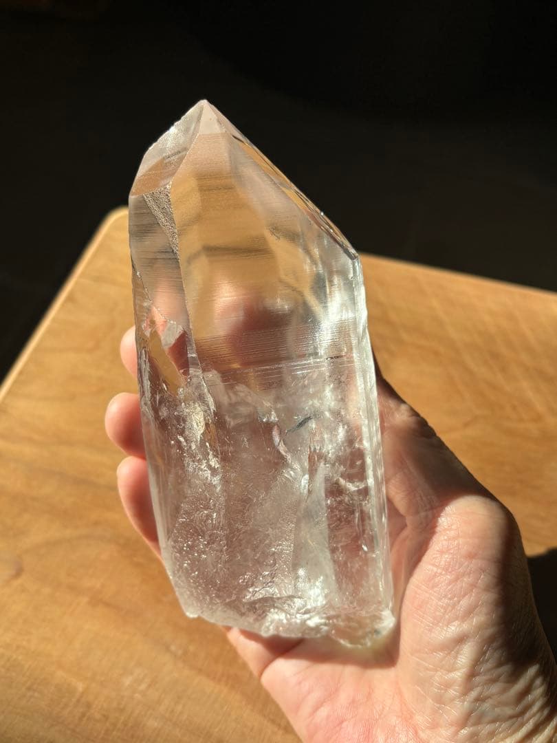 レムリアンシードクリスタル　高い透明度 　レコードキーパー410g