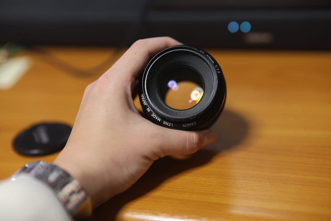 CANON EF 50mm f1.4USMフィルター付き