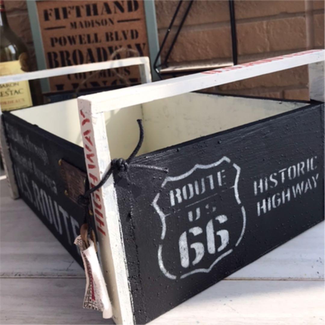 リメイク　木製バスケット特大サイズ