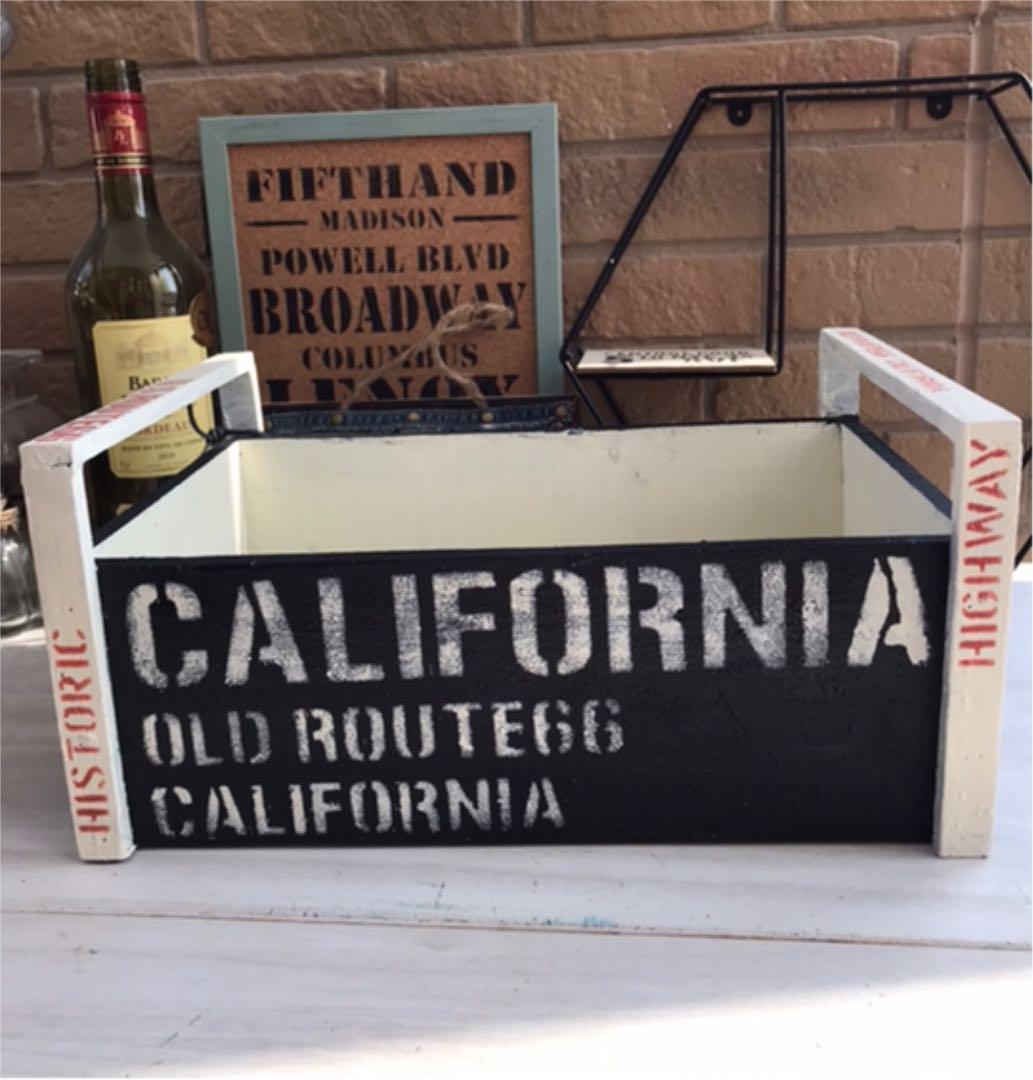 リメイク　木製バスケット特大サイズ