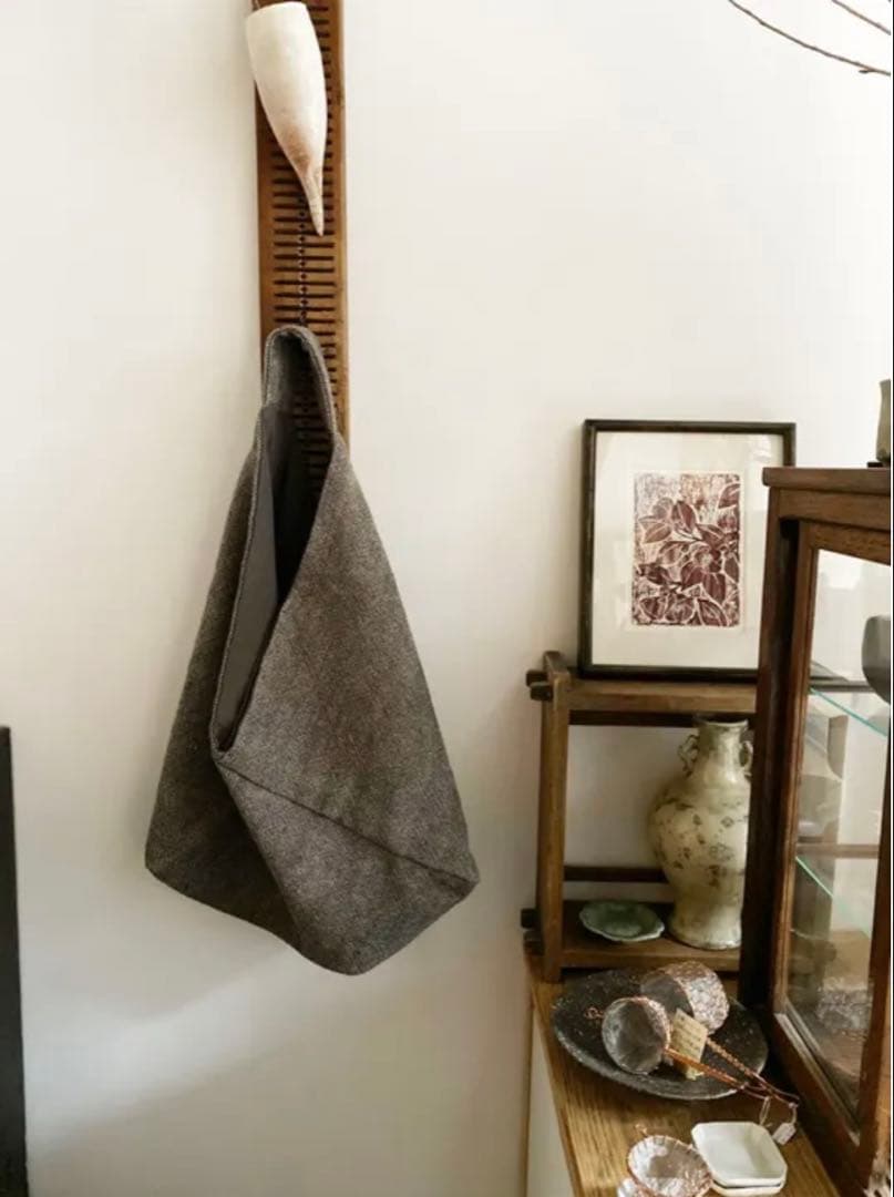 11日迄 つちや織物所 ハチオリつの袋 中 美品