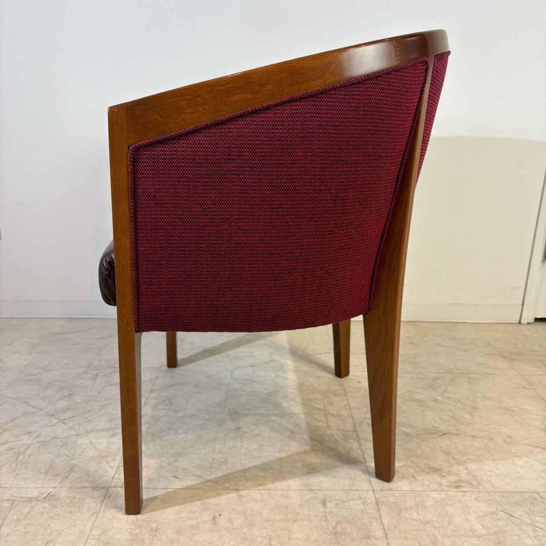 クラシック アームチェア ラウンジチェア レザーチェア　革張り　 1/2